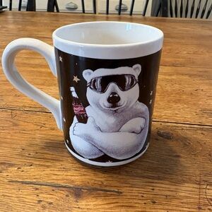 VTG-(1996) Christmas Coca-Cola Gibson Polar Bear w/Shades  Coffee Mug.